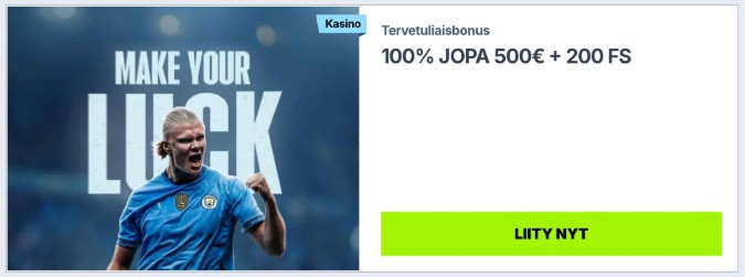 Zoccer Casinon tervetuliaisbonus