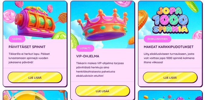 Tikkari Casino kampanjat