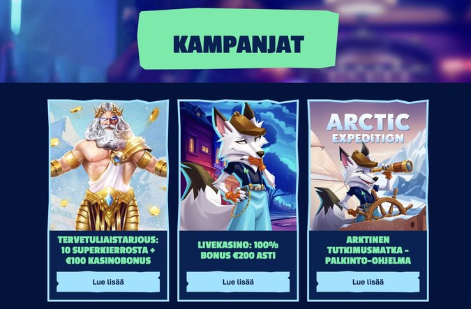 Arctic Casino kampanjat