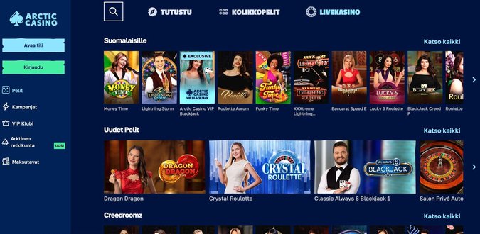 Arctic live casino