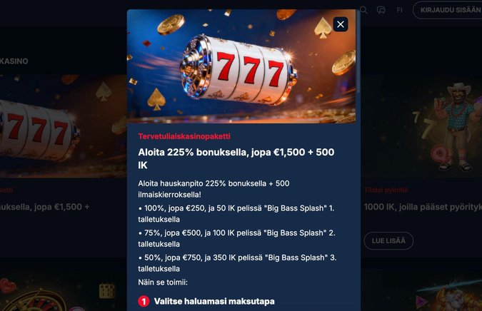Kudosbet Casino bonus