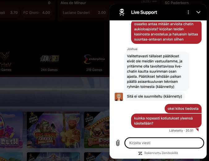 Piratepots Casino asiakaspalvelu Piratepots Casino asiakaspalvelu